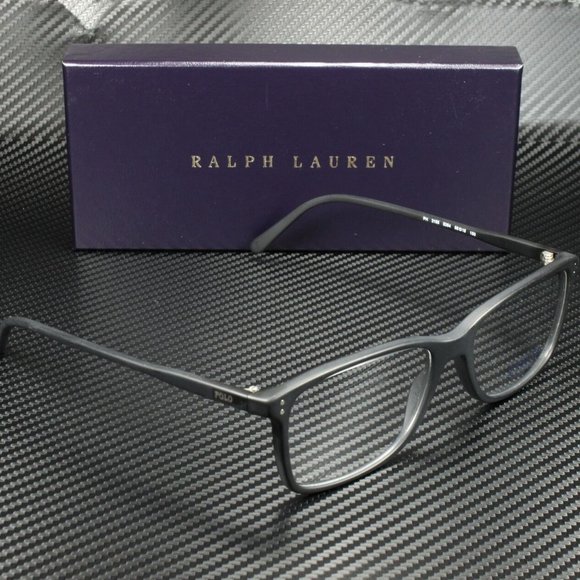 Ralph Lauren Matte Black Men's Eyeglasses - Picture 3 of 4